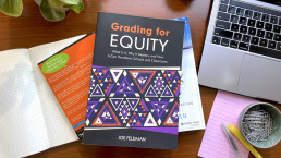 Grading for Equity book on desktop